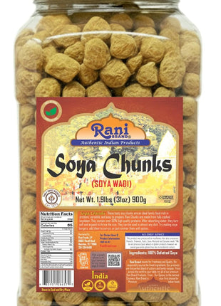 Rani Soya Chunks Nuggets (High Protien) Vadi, 31oz (1.9lbs) 900g ~ All Natural, Salt-Free | Vegan | No Colors | Gluten Friendly | NON-GMO | Kosher | Indian Origin | Meat Alternate Substitute