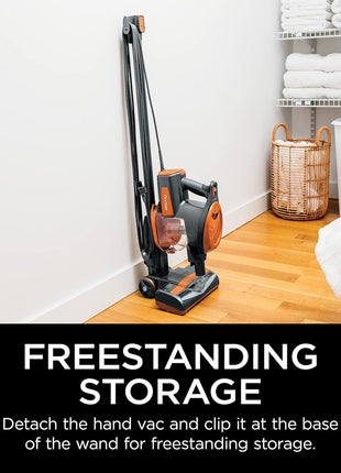 Shark Rocket Ultra Light Corded Bagless Vacuum for Carpet and Hard Floor Cleaning with Swivel Steering (HV301), Gray/Orange