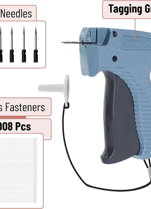 Mr. Pen - 5 Needles & 1008 Barbs Fasteners, Price Tag Attacher with Gun, Retail Hang Tag Gun for Clothes