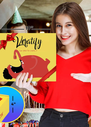 Veratify Healthy Mixed Snack Box (66 Count) Snacks Gift Basket Granola Bars Bulk Variety Grab and Go Men Women Adults Office Work Travel Employee Appreciation School College