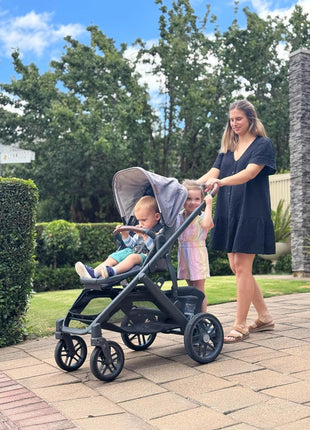 DoubleUp Toddler Board Compatible with UPPAbaby Vista (2015+) Adjustable Ride-On Stroller Board for Toddlers â€“ Easy Fold & Secure Fit