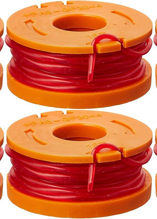 WORX Replacement Spool & Line for String Trimmers, 6-Pack, WA0010
