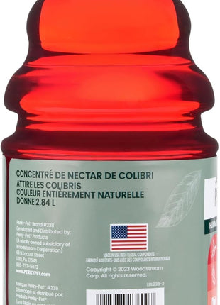 Perky-Pet Hummingbird Nectar Concentrate for Hummingbird Feeder - 32 oz - Makes 96 FL OZ of Red Food Nectar - 238