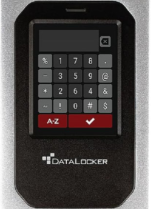 DataLocker DL4 FE 500GB USB-C / -A Hard Drive with AES-256bit Hardware Encryption, Colour Display and FIPS 140-2 Level 3 Certification, DSGVO/GDPR Compliant, DL4-500GB-FE