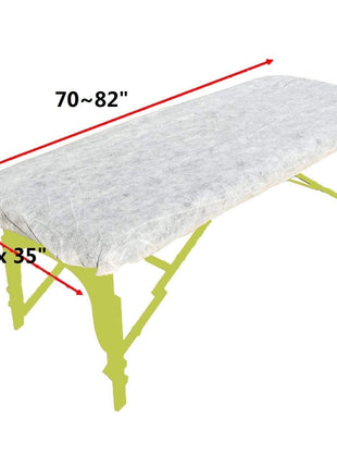 ZMDREAM Disposable Fitted Massage Table Sheets Bed Covers for Massage Beauty Tattoo 82 x 35 inches White/20