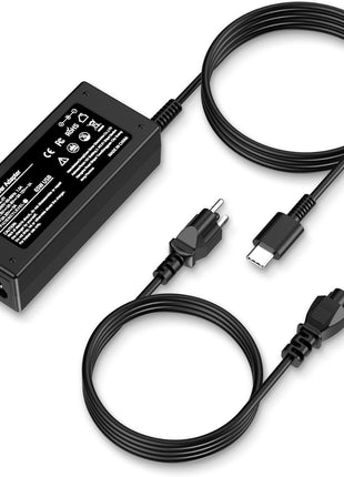 Universal 65W USB C Laptop Charger Compatible with Lenovo,HP, Dell, Acer, Asus, Samsung, Google and More, for Office, School, and Family