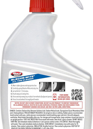 Black Magic 800002224 Bleche-Wite Tire Cleaner Trigger Spray - 32 oz.