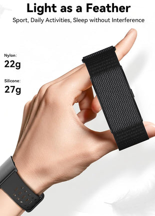 Smart Bracelet for Men Women, Activity Health Fitness Trackers with 60-Day Battery Life, 24/7 Continuous Heart Rate Blood Pressure SpO2 HRV Stress Sleep Monitor, 170+ Sports Modes, Sub-Free