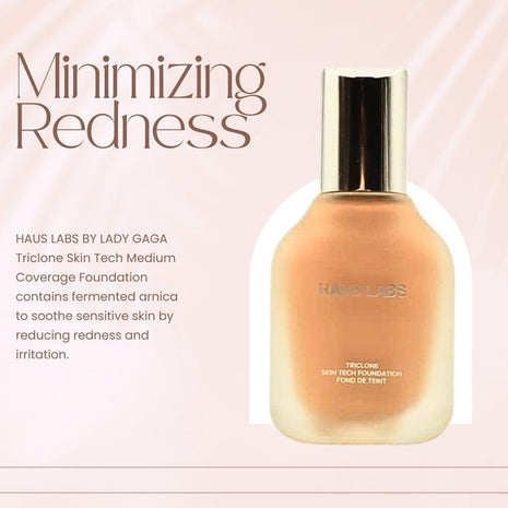 HAUS LABS BY LADY GAGA Triclone Skin Tech Medium Coverage Foundation with Fermented Arnica 240 Light Medium Warm