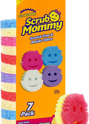 Scrub Daddy Scrub Mommy Sponges   Dish Scrubber + Non Scratch Cleaning Sponges Kitchen, Bathroom + Multi Surface Safe   Dual Sided Dish Sponges for Scrubbing   Online Exclusive (3 Count)