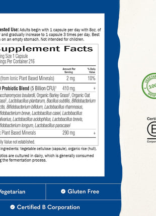 Garden of Life Primal Defense Ultra, 15 Billion CFU Plus HSOs, 216 Capsules | For Digestive Health and Gut Health Balance, 15 Billion CFU and 13 Strains Plus HSOs, Vegetarian and Gluten Free