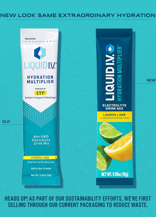 Liquid I.V.庐 Hydration Multiplier - Variety Pack - Lemon Lime, Passion Fruit, Strawberry, Tropical Punch | Electrolyte Powder Drink Mix | 1 Pack (16 Servings)