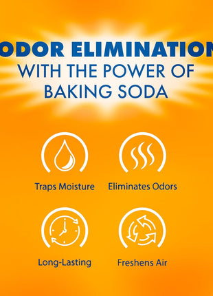 Arm & Hammer Clean Burst Moisture Absorber and Odor Eliminator Tubs, 14 oz, 3 Pack, Attract and Trap Excess Moisture, Eliminate Musty Odors, Convenient and Effective, White