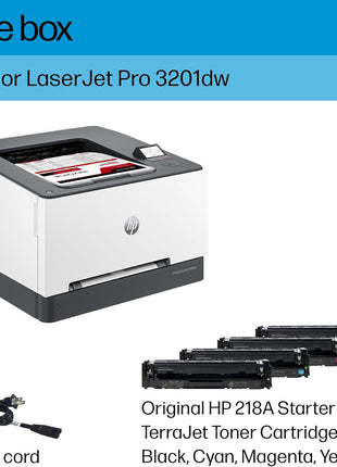 HP Color Laserjet Pro 3201dw Wireless Color Laser Printer, Office Printer, Duplex, Best for Office (499Q9F)