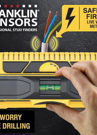 Franklin Sensors Prosensor M210 Stud Finder With 13-Sensors, Wood & Metal Stud Detector/Wall Scanner, Live Wire Detection, Made in the USA