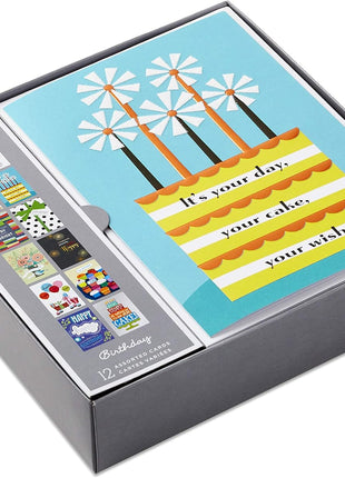 Hallmark Assorted Birthday Greeting Cards (12 Cards and Envelopes)