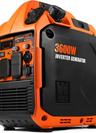 WEN Quiet and Lightweight 3600-Watt Dual Fuel RV-Ready Portable Inverter Generator with Fuel Shut Off and CO Watchdog (DF360iX)