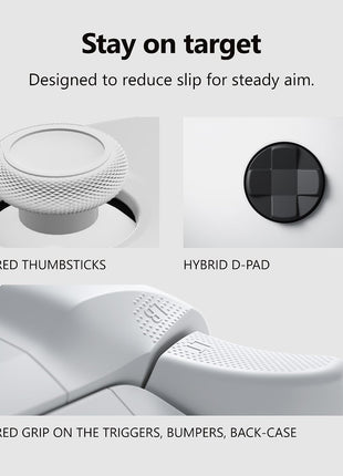 XBOX Wireless Gaming Controller | Robot White | Consoles, PCs, TVs, mobile, and more | Textured Grip | Wireless, Bluetooth, USB-C Connectivity