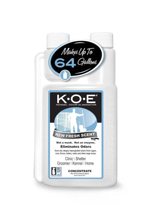 Odorcide K.O.E Kennel Odor Eliminator Concentrate 芒聙聯 For Cages, Runs & More 芒聙聯 For Home & Kennel w/Safe, Non-Enzymatic Formula (Fresh Scent, 16 oz)