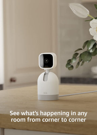Blink Mini Pan-Tilt Camera (newest model), Rotating indoor plug-in smart security camera, two-way audio, HD video, motion detection, Works with Alexa (Black)