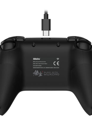8BitDo Ultimate 2C Wired Controller for Windows PC and Android, with Hall Effect Joysticks and Hall Triggers, 1000Hz Polling Rate, and Remappable L4/R4 Bumpers - Black Myth: Wukong