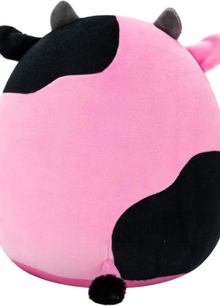 Squishmallows Original 8in Pollyanna The Black and Pink Cow – Official Jazwares Plush (Little)