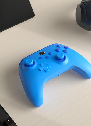 PowerA Wired Controller for Xbox Series X|S - blue, gamepad, video game/gaming controller, works with Xbox One, Officially Licensed