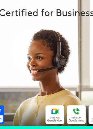 Logitech Zone 305 for Business Wireless Bluetooth Headset - UC with Dangle | For Google Meet, Google Voice, Zoom, compatible platforms: Windows, Mac, Chrome, Linux, iOS, iPadOS, Android