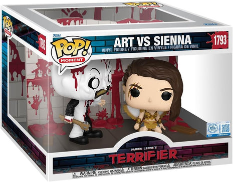 Funko POP! Moments: Terrifier 2 - Art vs Sienna | Official Merch - Collectable Vinyl Figurine for Shelf Display - Birthday Gift Idea for Fans and Collectors