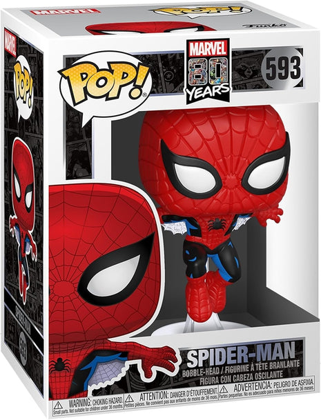 Funko POP! Marvel: 80th - First Appearance Spider-Man | Official Superheroes Merch - Collectable Vinyl Figurine for Shelf Display - Birthday Gift Idea for Fans and Collectors