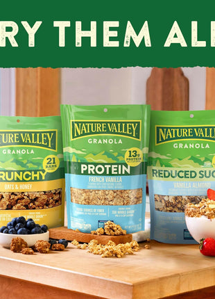 Nature Valley Crunchy Granola, Oats and Honey Granola, Resealable Snack Pouch, 16 oz