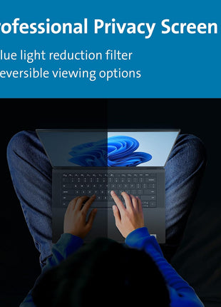 Kensington MagProTM Magnetic Laptop Privacy Screen 13.3 inch, Removable 16:10 Laptop Privacy Filter, Anti-Glare, Blue Ray Reduction, Compatible with HP/Dell/Acer/Asus/Samsung/Lenovo (K55253WW)