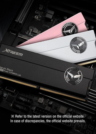 TEAMGROUP T-Force XTREEM DDR5 Ram 32GB (2x16GB) 7600MHz PC5-60800 CL36 A-DIE Desktop Memory Module Ram for Intel XMP 3.0 & AMD Expo Compatible Pink FFPD532G7600HC36FDC01
