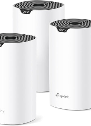 TP-Link Deco S4 Mesh AC1900 WiFi System - Up to 5,500 Sq.ft. Coverage, Replaces WiFi Router and Extender, Gigabit Ports, Works with Alexa, Deco S4(3-Pack)