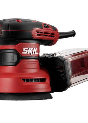 SKIL 5" Random Orbital Sander with Cyclonic Dust Box & 3pc Sanding Sheet - SR211601, Multicolor