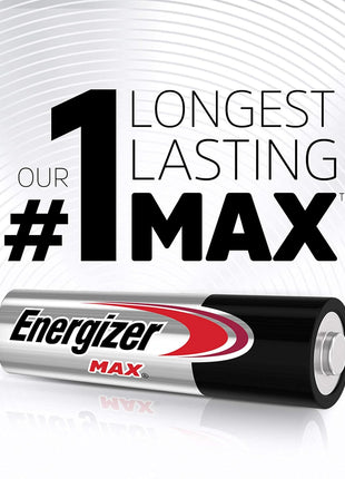 Energizer AA and AAA Batteries, 48 Count, Combo Pack Contains 24 Max Double A and 24 Max Triple A Batteries