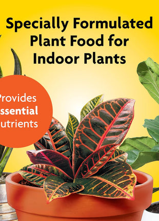 Miracle-Gro Indoor Plant Food, Liquid Plant Food for Houseplants, Snake Plants, Peace Lilies, Flowers, Vegetables, Herbs and More, 8 oz., 2-Pack