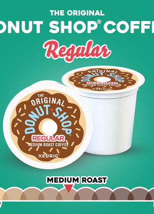 The Original Donut Shop Regular Keurig Single Serve K Cup Pods, Medium Roast Coffee, 72 Count