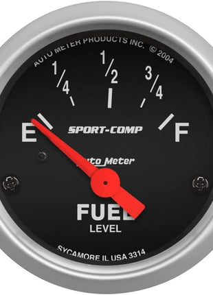 Auto Meter 3314 Sport-Comp Electric Fuel Level Gauge