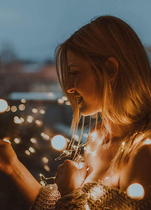 Photo Clip String Light - 33Ft 100LED Fairy Lights with Clips for Pictures With Timer, Photo Light with 50 Clear Clips for Bedroom Christmas Wedding Décor