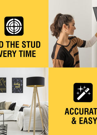 Franklin Sensors ProSensor M150/X990 Stud Finder with Live Wire Detection and 9-Sensors, Wood & Metal Stud Detector/Wall Scanner, Made in The USA