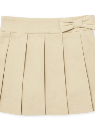 The Children's Place Baby Girls and Toddler Girls Pleated Skort, Sandy, 5T