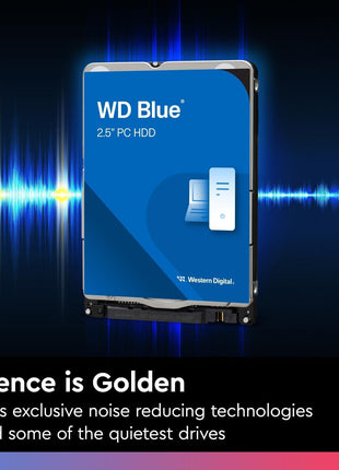 Western Digital 2TB WD Blue Mobile Hard Drive HDD - 5400 RPM, SATA 6 Gb/s, 128 MB Cache, 2.5 inch - WD20SPZX