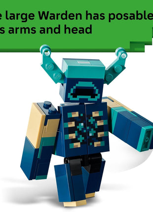LEGO Minecraft The Warden Encounter Kids Toy - Collectible Building Set for Boys and Girls 7+- with Silent Ranger Minifigure - Great Birthday Gift for Gamers and Kids Who Love Minecraft Toys - 21274