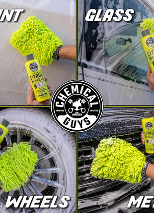 Chemical Guys Ultimate Scratch-Free Detailing Car Wash Bucket Kit with Accessories, Car Detailing Kit With Dirt Trap, Wash Mitt, Lid, and 16 oz Soap, Safe For Trucks, SUVs, Motorcycles, RVs