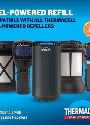 Thermacell Mosquito Repellent Refills; Provide 120 Hours of Protection; Contain 30 Repellent Mats, 10 Fuel Cartridges; Compatible with Any Fuel-Powered Mosquito Repeller Product