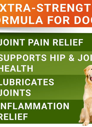 Senior Advanced Glucosamine Joint Supplement + Fish Oil Omega 3 Treats Bundle - Hip & Joint Pain Relief + Allergy and Itch Relief - Chondroitin, MSM + Omega 3 6 9, EPA & DHA - 120 + 180 Soft Chews