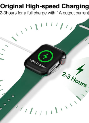 𝟐𝟎𝟐𝟓 𝐔𝐩𝐠𝐫𝐚𝐝𝐞𝐝 for Apple Watch Charger Magnetic Fast Charging Cable [Portable] Magnetic Wireless Charging Compatible with iWatch Series Ultra/10/9/8/7/6/SE/5/4/3/2-[3.3FT] White