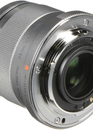 OM SYSTEM Olympus M.Zuiko Digital 45mm F1.8 Silver for Micro Four Thirds System Camera, Compact Design Beautiful, Bokeh Bright | 45mm Prime, F/1.8, Msc Af, 7-Blade Circular Diaphragm, 37mm Filter, 116 G