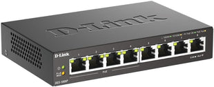 D-Link PoE Switch, 8 Port Ethernet Gigabit Unmanaged Desktop Switch with 4 PoE Ports 68W Budget (DGS-1008P),Black